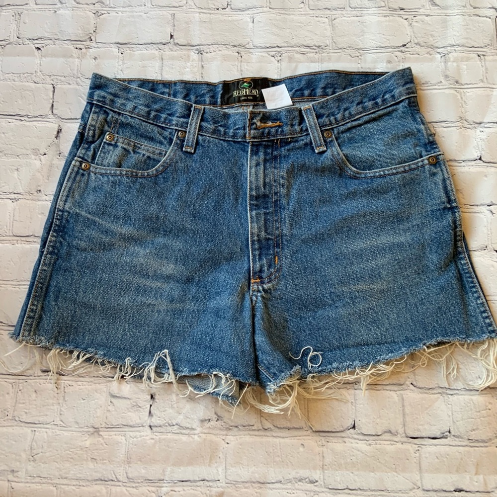 Redhead Cutoff High-rise Jean Shorts Sz M